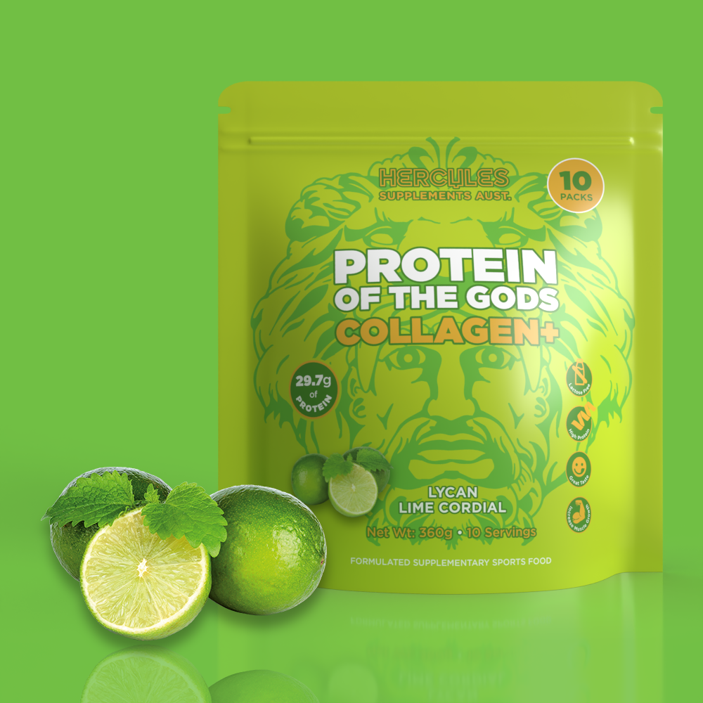 Protein of the Gods Collagen Plus - Lycan Lime - 10 pack