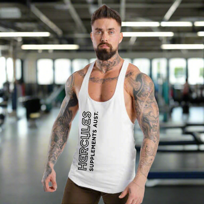 Hercules Signature White Singlet