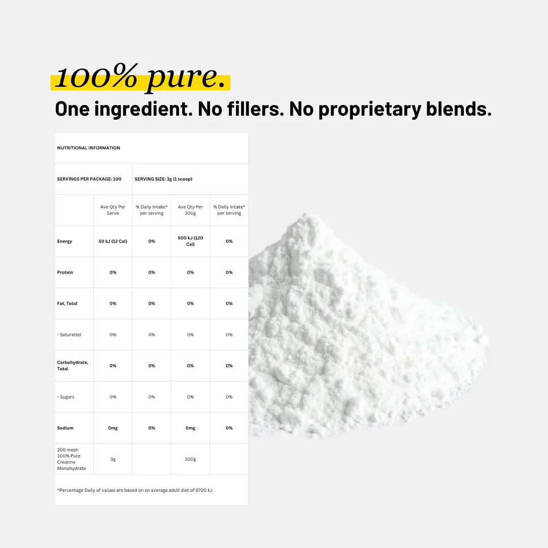 100% Creatine Monohydrate - Memory & Performance Supplement