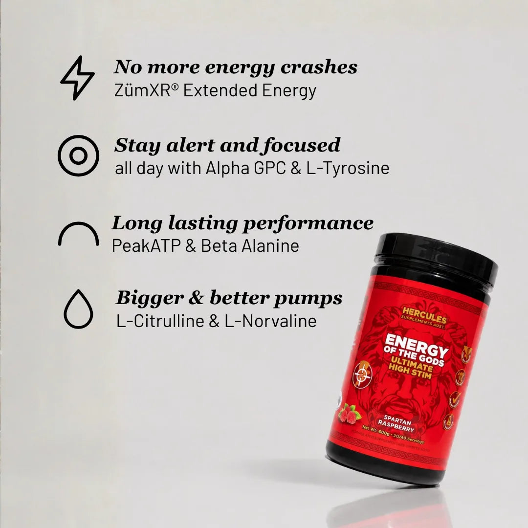 Energy of The Gods - Ultimate High Stim Pre Workout Supplement
