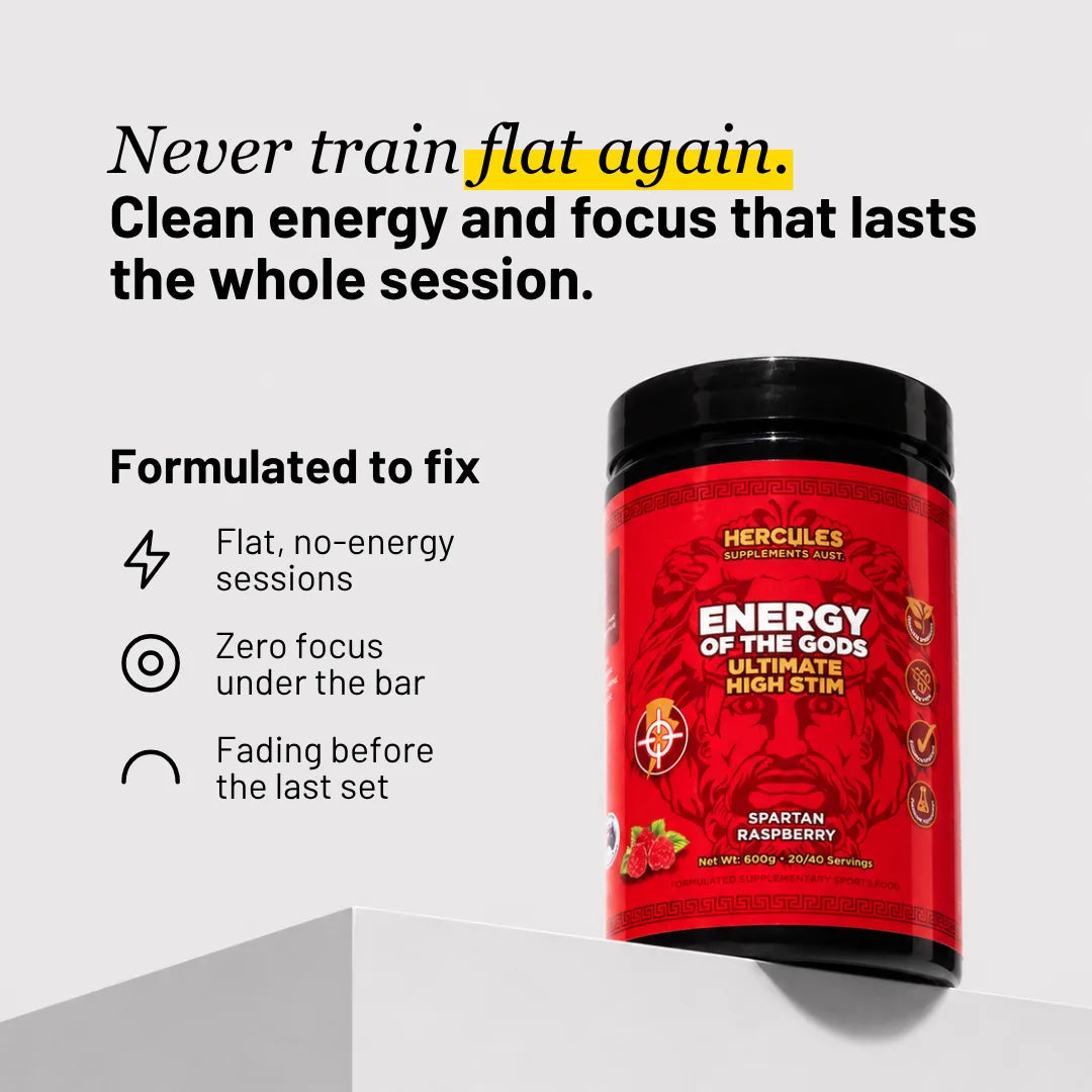 Energy of The Gods - Ultimate High Stim Pre Workout Supplement