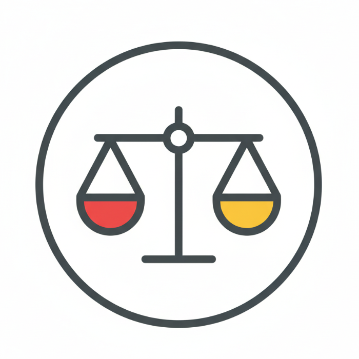 Balance Scale Hormonal Stability Icon