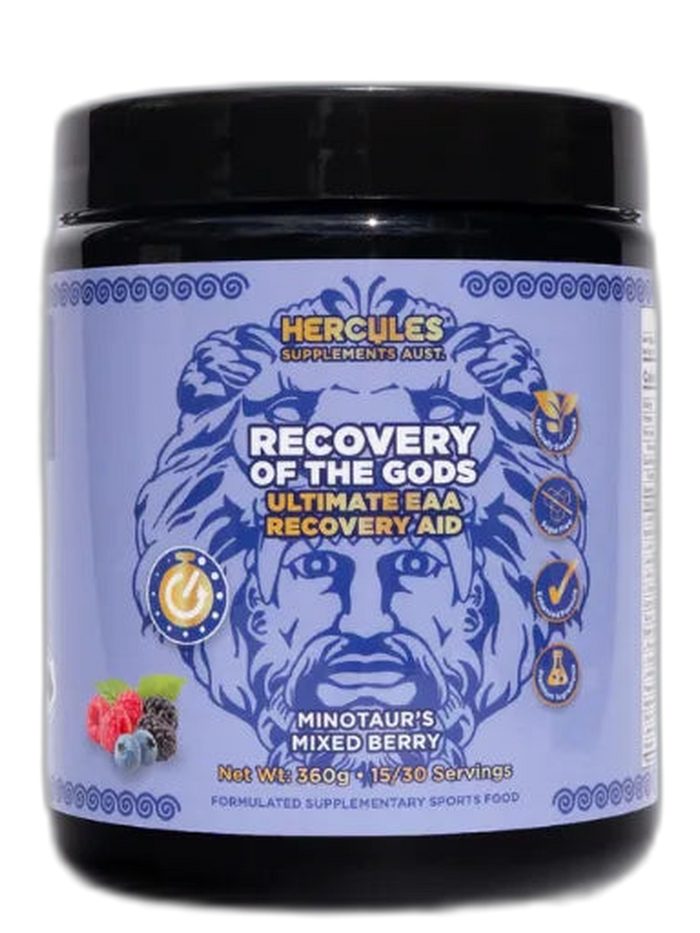 Recovery of the Gods – Muscle Recovery & Repair Supplement product tub