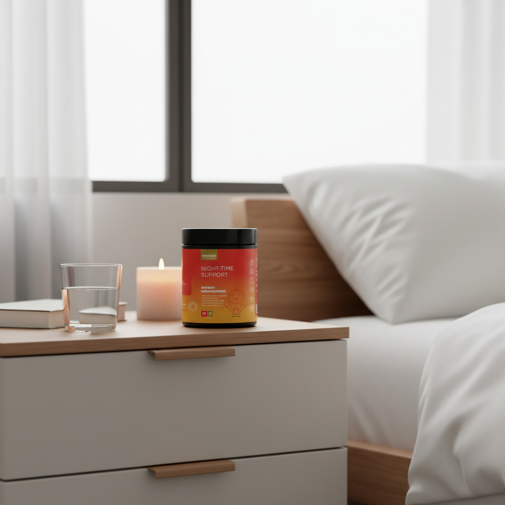 Night-Time Support on bedside table